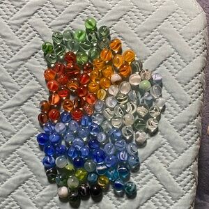 Colorful Glass Marbles Collection